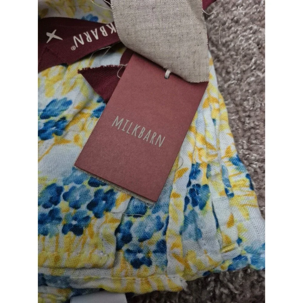 Milkbarn bamboo bib & burp cloths new with tags floral